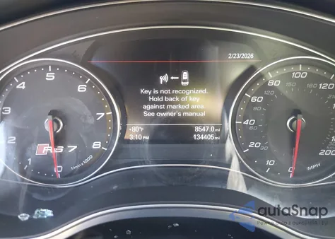 2015 Audi Rs 7 4.0T Prestige из США, поврежденный, VIN WUAW2AFC6FN900721